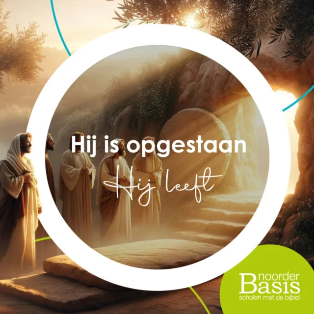 Wij vieren feest!Omdat Jezus weer leeftWij vieren feestom wat Hij heeft gedaan. Wij vieren feestOmdat Jezus weer leeftJezus is opgestaan!#Noorderbasis #schoolheerenveen #schoolmetdebijbel #pasen